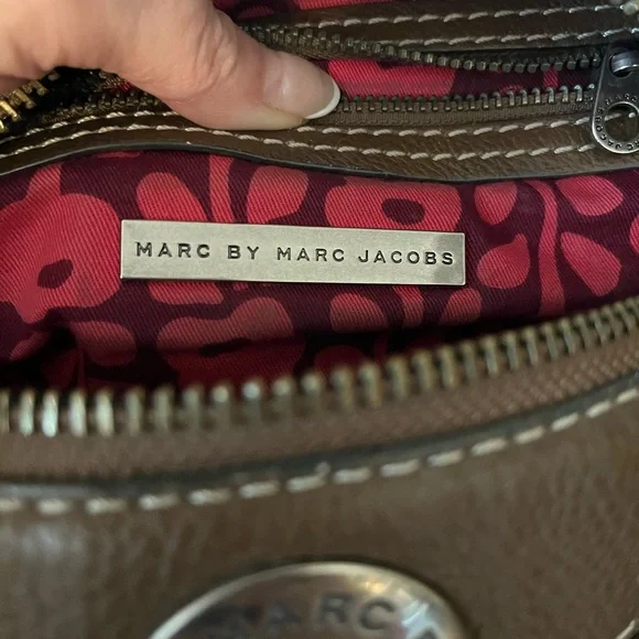 RARE Y2K Vintage Marc Jacobs Leather Barrel Bag Purse Brown - Picture 12 of 12